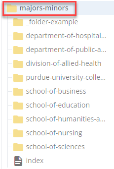 parent folder for course folder